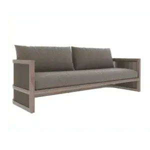 Bali İkili Koltuk – Zebrano Outdoor modern teak dış mekan koltuğu