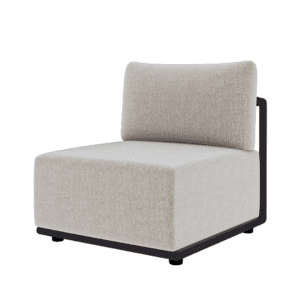 Loop Tekli Modül – Zebrano Outdoor modern dış mekan koltuk modülü
