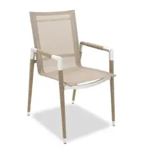 Marina Rope Chair - Modern chair with rope covering, suitable for outdoor use
