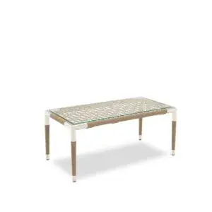 Marina Rope Side Table - Rope wrapped modern outdoor coffee table