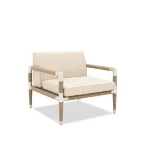 Marina Rope Single Armchair - Comfortable outdoor armchair with rope detail
