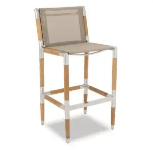 Marina Teak Bar Chair - Zebrano Outdoor outdoor high chair