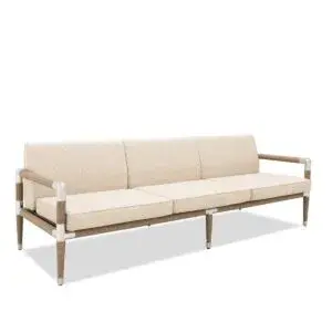 Marina Rope Triple Sofa - Zebrano Outdoor outdoor sofa with rope detail