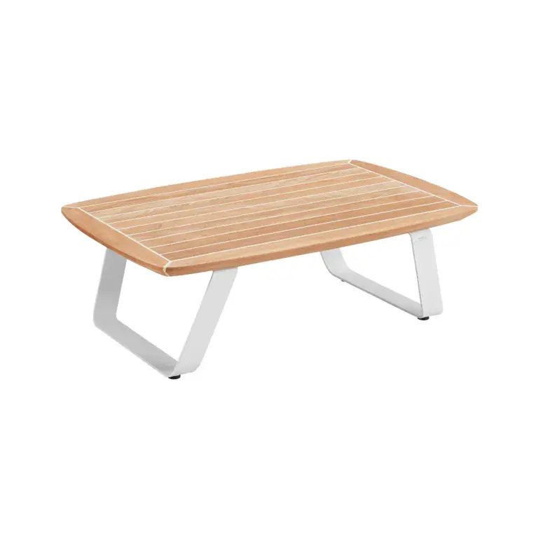 wing orta sehpa, teak ahşap bahçe sehpası, alüminyum ayaklı dış mekan sehpa, modern bahçe orta sehpası