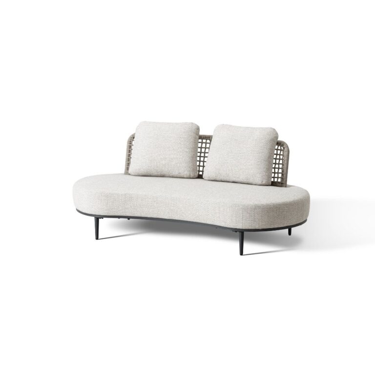Crown ikili bahçe koltuğu – modern dış mekan oturma grubu Zebrano Outdoor