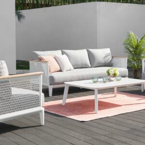 150193.01 Grid mesh sofa set of 4（1）