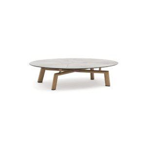 Lounge Orta Sehpa Zebrano Outdoor Modern Yuvarlak Tasarım Bahçe Mobilyası