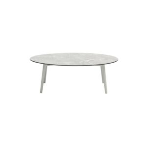 Scoop Orta Sehpa Zebrano Outdoor Mermer Desenli Minimal Tasarım Modern Bahçe Mobilyası