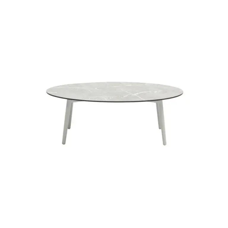 Scoop Orta Sehpa Zebrano Outdoor Mermer Desenli Minimal Tasarım Modern Bahçe Mobilyası